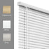 CHICOLOGY Blinds for Windows, Mini Blinds, Window Blinds, Door Blinds, Blinds & Shades, Camper Blinds, Horizontal Window Blinds, White (Commercial...