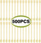 Coffee Spoon 500 PCS Disposable Tiny Coffee Tea Spoon Beige Plastic Stir Cocktail Sticks Mini Tea Stirrer...