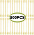 Coffee Spoon 500 PCS Disposable Tiny Coffee Tea Spoon Beige Plastic Stir Cocktail Sticks Mini Tea Stirrer...