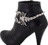 Women Western Fashion Boot Silver Metal Chain Bracelet Shoe Anklet Scorpion Charm Jewelry Accessory...