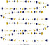 52Ft Valentines Day Party Decorations Navy Blue Gold Love Heart Garland Royal Blue Gold Hanging Streamer Banner for Anniversary Mothers Day Bachel...