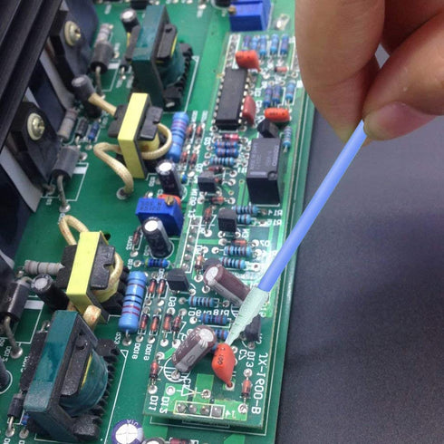 Wellgler's 200pcs Foam Cleaning Swabs, Multi-Purpose Cleanroom Foam Tip, Cleaning Swab Kitip,Lab Swabs....