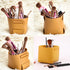 2 Pack Desktop Storage Box Organizer Collapsible Square Basket Bin Pen Holder for Makeup Brushes Gadget Cosmetic Pencil Lipstick Sunglasses Phone ...