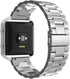 Simpeak Women Men Stainless Steel Band Strap with Stailess Steel Frame Compatible with Fitbit Blaze, Match Link Removal Tool, Silver...