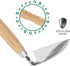 Berry&Bird Japanese Weeder-Scraper-Hoe, 12.67-Inch Gardening Sickle Hoe, Stainless Steel Bent Angle Weeding Sickle, Weeder Hoe with Ergonomic Ash ...