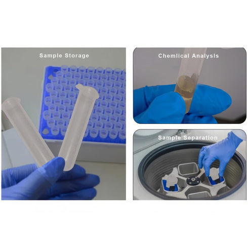 10ml Centrifuge Tubes Clear Plastic Vials EP Lab Centrifuge Vials 50pcs, Small Vial Liquid Test Sample Tube Storage Container with Snap Caps Lids...