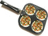 Pancake Pan 4-Cup Mold Blini Pan Silver Dollar Breakfast Pan Mini Pancake Maker Fried Egg Cooker Pancake Griddle Plett Pan Breakfast Maker Non Sti...
