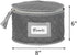 Stack Store Plus More China Storage Quilted Case for Dessert Plate, Bowls, Small Plate or Saucer - 8" W x 6" H - Gray - Includes 12 Felt Separator...