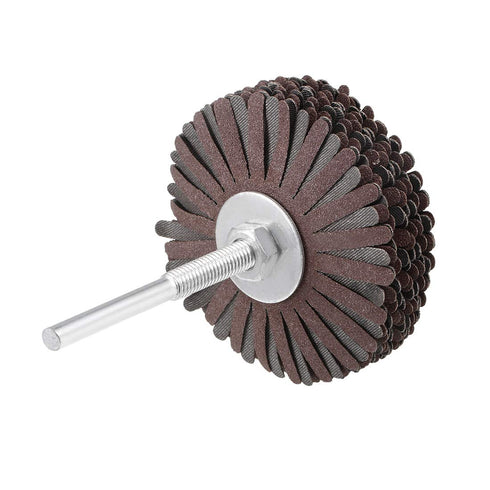 uxcell Abrasive Cloth Flap Wheel Sanding Star 1/4-Inch Shank for Woodworking Root Carving Furniture Polishing 180 Grit...