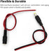 18AWG DC Power Cable, 6 Pairs DC Power Pigtail Cable Wire, 12V 5A Male & Female Connectors, Suitable for CCTV Security Cameras and Lighting Power ...