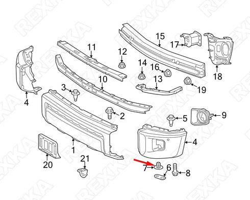 Rexka 30pcs Fender Liner Screw Grommet Compatible with Toyota Lexus 90189-06236 Highlander Prius Tundra LC500 RC200t RC300 RC350...
