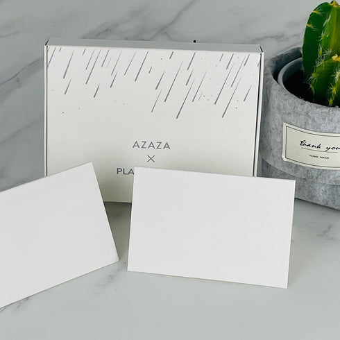 AZAZA 50 Pcs White Blank Place Cards - Textured Table Tent Cards Seating Place Cards for Weddings Banquets Dinner Parties 2.5" x 3.75"...