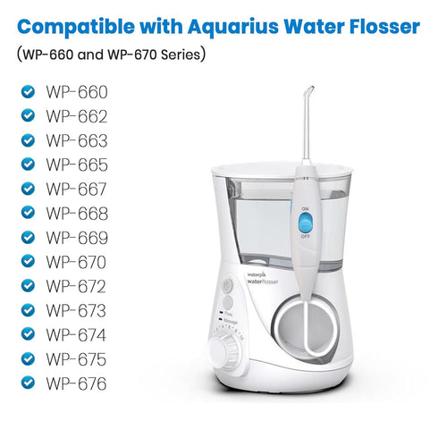Replacement Hose & Handle Parts for Waterpik Aquarius Water Flosser (WP-660 & WP-670 Series)...