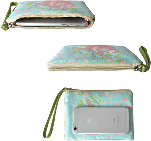 Rantanto Small Cute Cash Coin Purse, Canvas Change Purse, Kawaii Coin Pouch With Handle Christmas Gift For Women Teenager Girls (BG0002 Sloth)...