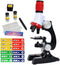 Science Kits for Kids Beginner Microscope with LED 100X 400X and 1200X-Include Sample Prepared Slides (1)...