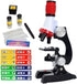 Science Kits for Kids Beginner Microscope with LED 100X 400X and 1200X-Include Sample Prepared Slides (1)...
