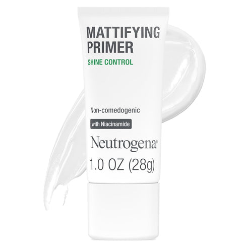 Neutrogena Mattifying Primer with Shine Control, Lightweight Pore Blurring Face Primer Blurs the Look of Pores & Helps Reduce Shine, Matte Primer ...