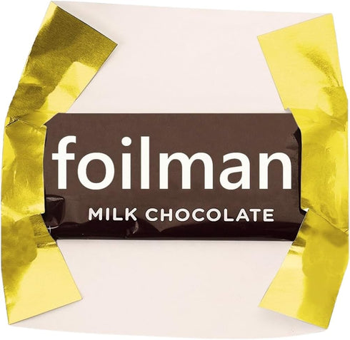 Foil Wrapper - Pack of 100 Candy Bar Wrappers with Thick Paper Backing - Folds and Wraps Well - Best for Wrapping 1.55Oz Candies/Chocolate Bars/Gi...