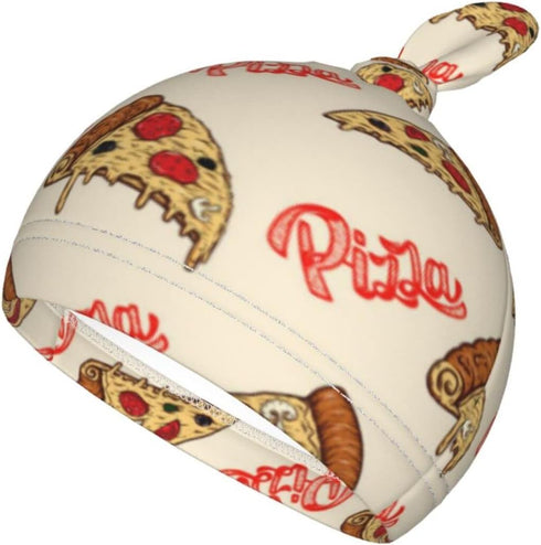 Pizza Food Baby Stuff Newborn Swaddle and Hat Set Stretchy Soft Funny Baby Receiving Blanket Gifts for Infant Baby Boy Girl...