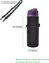 Neoprene Carrier Water Bottle Insulation Sleeve,Waterproof, Anti-Slip, Anti-Scratch Pouch with Shoulder Strap, fit for Owala Insulated Stainless S...