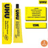 UHU All Purpose Adhesive, Fast, Strong, Crystal-clear, Adjustable, Permanent, Transparent, 125 ml Tube, Pack of 2...