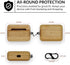 Natural Wood Airpods Case - Cover Case Protector Skin Compatible with AirPods Pro Wireless Charging Case Made of Unique Wood Accessories (AirPods ...