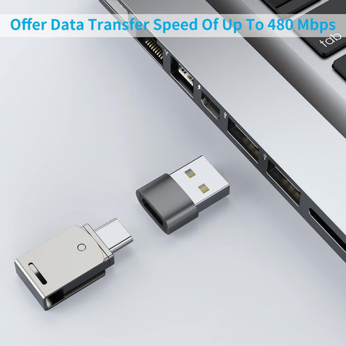USB C Female to USB Male Adapter (8 Pack),Type C to USB A Charger Cable Adapter for iPhone 11 12 13 14 15 Pro Max,Samsung Galaxy Note 10 S20 Plus ...