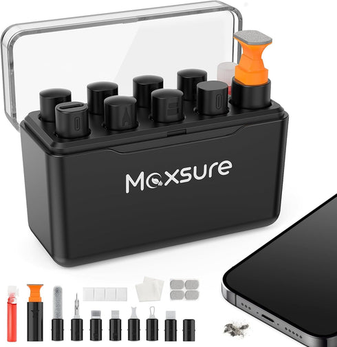 12 in 1 iPhone Cleaning Kit for Charging Port Cleaner,Phone Cleaning Kit for iPhone/Airpod/iPad/Charge Port Cleaning Tool,Safely Clean Lightning C...