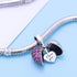 I Love You Heart Charm 925 Sterling Silver Dangle Bead Crystal Mother's Day Gifts Fits Pandora European Bracelet Necklace...
