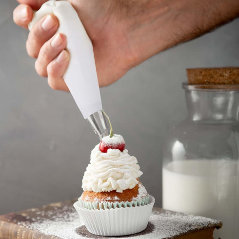 4 Pack Canvas Cloth Piping Bags Reusable Pastry Bags Fabric Icing Bags, Tipless Piping Bags for Baking, 12 inch Cake Piping Bags Cake Decorating B...