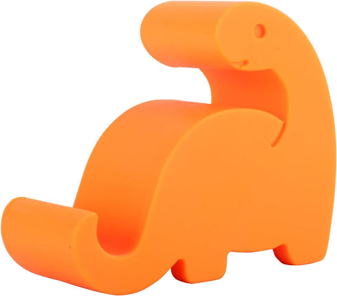 Plinrise Animal Desk Phone Stand, Update Dinosaur Silicone Office Phone Holder, Creative Phone Tablet Stand Mounts, Size:1.3" X 3.0" X 2.7" (Orang...