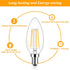 Brightever Candelabra E12 LED Light Bulbs 60W Equivalent, 5-Pack B11 6W Chandelier Light Bulbs, 620Lm 2700K Warm White Candle Lightbulbs for Wall ...