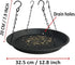 12.8" Platform Bird Feeder,Large Hanging Tray Squirrel Feeder,Wild Bird Seed Catcher Tray,Bird Viewing,for Attracting Birds Outdoors,Yard Garden,B...