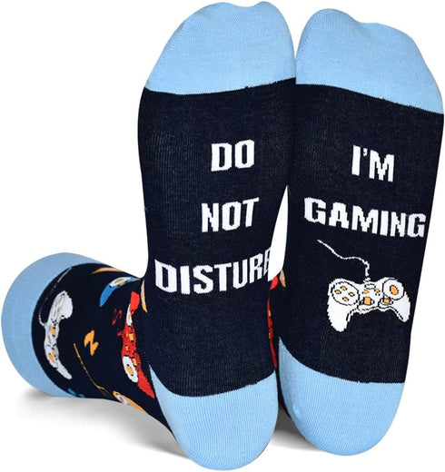 Novelty Birthday Christmas Gifts for Men Women - Funny Saying Crew Socks Silly Funky Dress Socks...