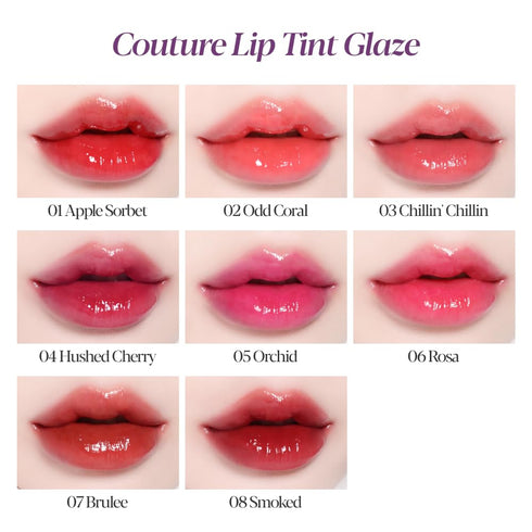 Espoir Couture Lip Tint Glaze #1 Apple Sorbet 0.19oz | Volumizes & High-Shine Lip Plumper | Long-Lasting Vibrant Color | Thickening radiance Lip S...