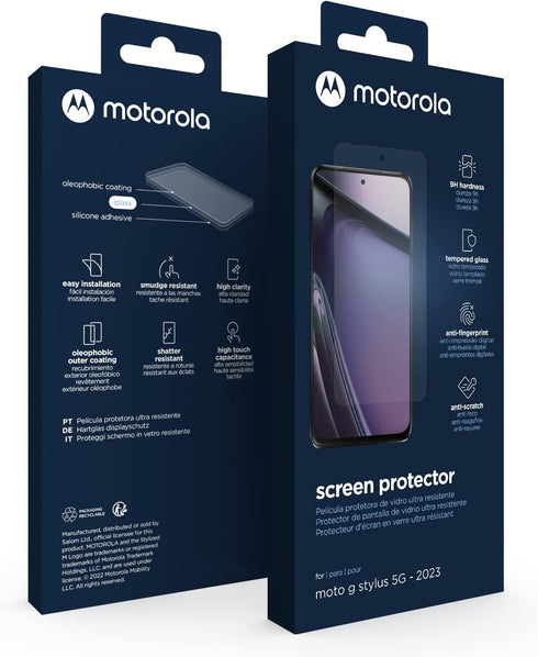 Motorola Essentials Moto G Stylus 5G (2023) Screen Protector- Strong 9H Tempered Glass, Anti Fingerprints, Anti Scratch, Anti Smudge......