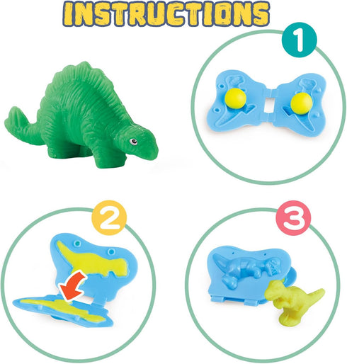 VConejo Color Dough Toys Dough Accessories Set Creations Tools for Kid 2-4-8 Years (Dinosaurs World)...