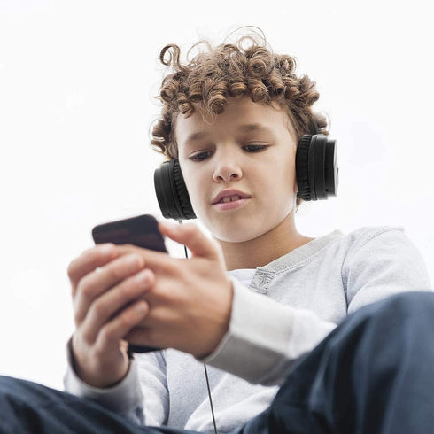 Kids Headphones On-Ear Comfortable Foldable Headphones for Kids Lightweight Stereo Headset for Kids Childrens Girls Boys Smartphone PC Tablet MP3/...