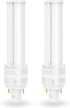 SLEEKLIGHTING | 10W LED PL Omni Bulb - Replaces 2 & 4 Pin, 26W Eq, 4000K Daylight, UL-Listed, 1000 Lumens, G24D/G24Q/GX24Q Base, 2-Pack, Ballast B...