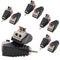 10-Pack Speaker Wire Cable to Audio Male RCA Connector Adapter Plug Jack...