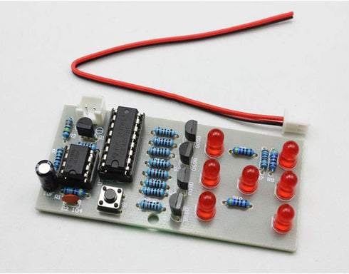 2Sets Electronic Dice Board Kit LED Circuit DIY Kit Student Electronic Learning...