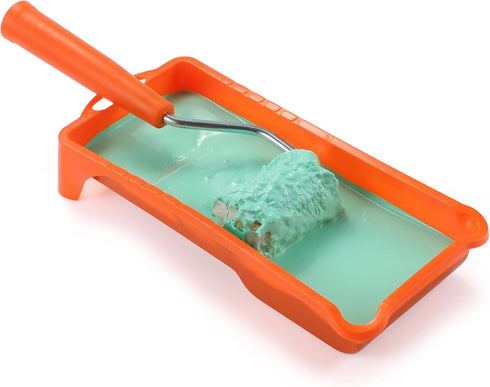 Paint Roller, 2 Inch Small Fine Finish Paint Roller Kit with Tray - Mini Roller Frame,Microfiber Roller Covers,Mini Acrylic Fiber Trim Brush House...