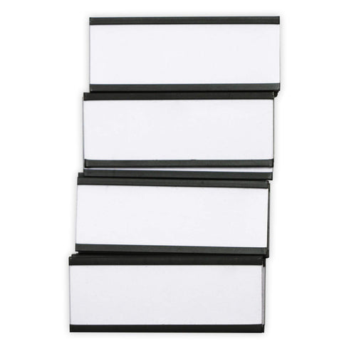 SmartSign Magnetic 'C' Channel Label Holders for Metal Racks and Shelves | 0.75" x 2" Pack of 25...