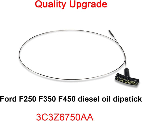3mirrors Upgrade 3C3Z6750AA Engine Oil Level Dipstick Indicator Compatible with 2003-2006 Ford F-250 F-350 F-450 F-550 Excursion Super Duty 6.0L V...