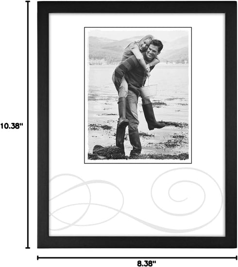 Malden International Designs Black Concept Wood Picture Frame, 8x10, Black...