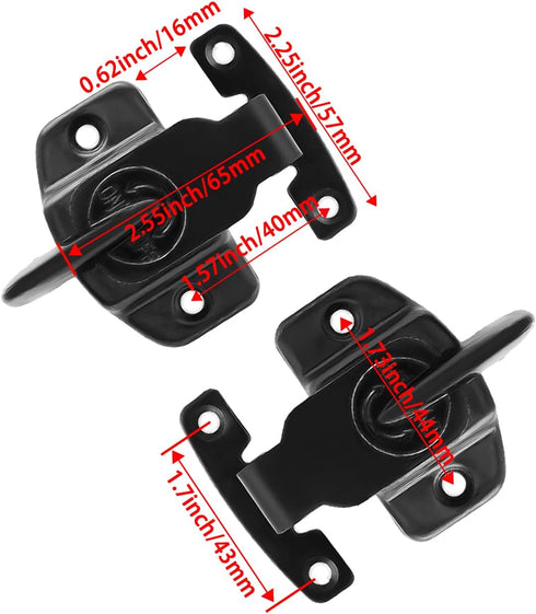 SDTC Tech 2 Pack Dining Table Locks Heavy Duty Dining Training Table Latches Metal Spring Leaf Buckles Connector for Table Leaf, Extension Tables,...