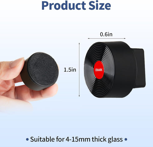 Aquarium Magnetic Cleaner Brush for Small Glass Fish Tank Floating Cleaner Scrubber Brush Magnet Scraper Aquarium Cleaning Tools Black...