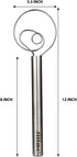Jillmo Danish Dough Whisk, 12 inch Stainless Steel Bread Whisk, 2 Pack...