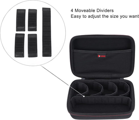 XANAD Hard Case for GoPro Hero 12/11/10/9 / 8/7 / 6/5 / MAX or Insta360 GO 3 Waterproof Digital Action Camera,Fit 8.5'' X 5.5'' X 2'' Camera,with ...
