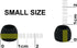 12pcs (All-B) 4S / 4M / 4L Replacement Ear Adapters Earbuds Ear Tips Set Compatible with Symphonized in Ear Earphones Headphones...